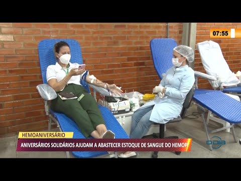 AniversaÌrios solidaÌrios ajudam a abastecer estoque de sangue do HEMOPI 24 09 2021