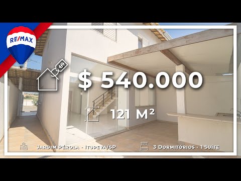 Sobrado com 3 dormitórios à venda, 121 m² por R$ 540.000,00 - Jardim Perola - Itupeva/SP