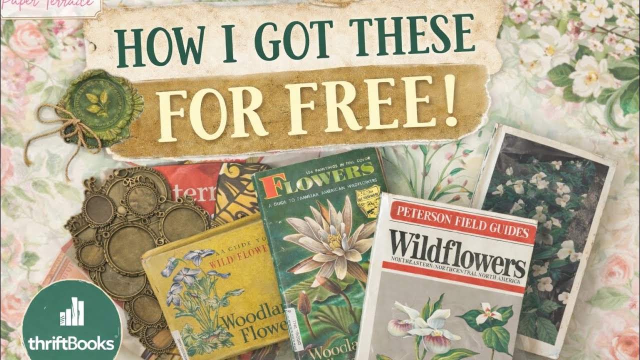 The Prettiest Wildflower/Botanical Books That I Got For FREE & You Can Too + Book Page Project Idea 