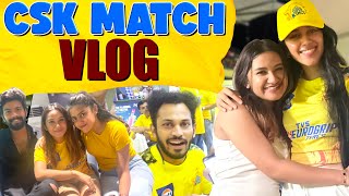 CSK Match Vlog 💛 | Chennai Super Kings - க்கு  Whistle போடு 😍 | Raveena Daha