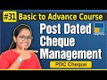 31 Tally Prime टैली में Post Dated Cheque की एंट्री कैसे क�