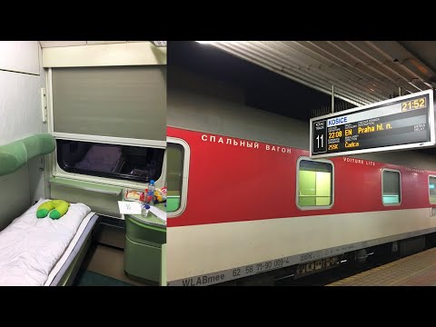 EuroNight Train Bohemia Humenné - Praha hl.n in a Single Sleeper Cabin