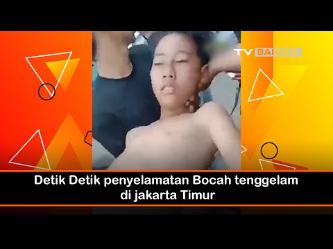 Detik-Detik Penyelamatan Bocah Tenggelam di Jakarta Timur