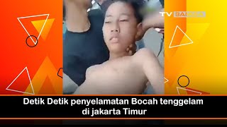 Detik-Detik Penyelamatan Bocah Tenggelam di Jakarta Timur