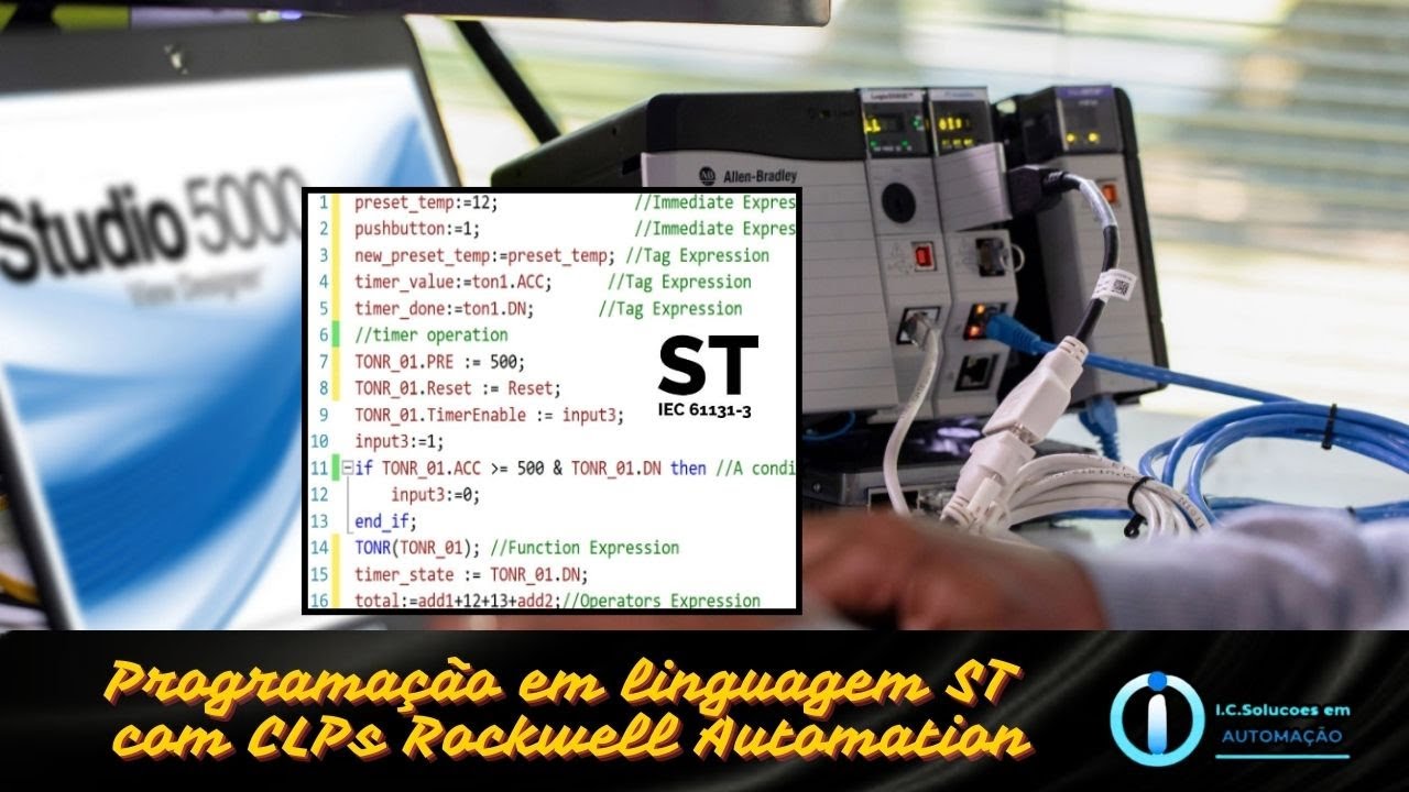 Programação em linguagem ST com CLPs Rockwell Automation