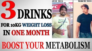 3 Drinks for Weight Loss/Boost Your Metabolism - Fast Fat Burn - Fat to fit