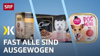 Hundefutter im Test – Die günstigsten sind zum Fressen gut | 2022 | Kassensturz | SRF