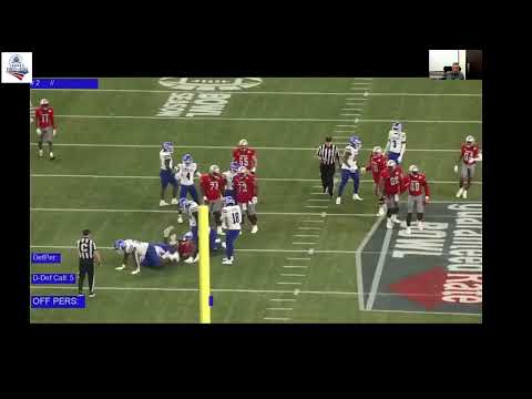 Kansas DTs Coach Jim Panagos - Two Gap/One Gap Technique (Gap & 1/2)