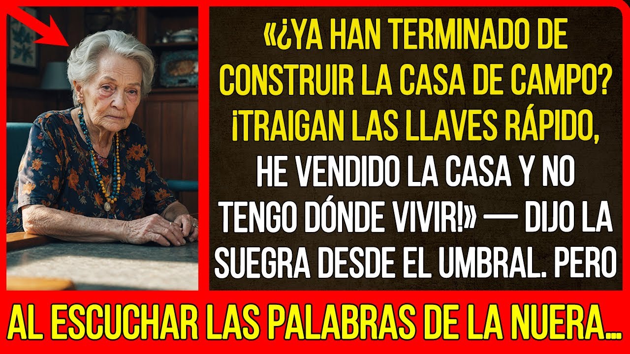 «¿Ya terminaron de construir la casa de campo? Traigan las llaves rápido, vendí la casa»