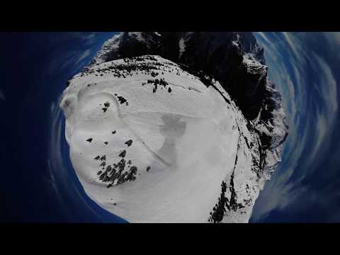 Drone flying in Mayrhofen, Zillertal, Austria