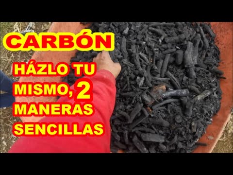 Charcoal, an incredible process ✅ 2 methods: ancestral and biochar "do it yourself" complete process