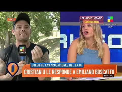 🎙️ Cristian U le contestó a Emiliano Boscatto: "Es un resentido"