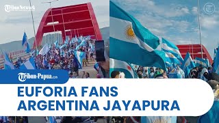 Euforia Argentina Masuk Final Piala Dunia 2022 di Jayapura, Gelar Nobar hingga Pawai Tertib