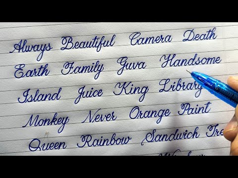 How to write cursive writing | Cursive writing practice | Cursive words a to z