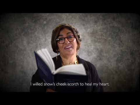 Nujoom Alghanem reads 'The Crimson Shades'