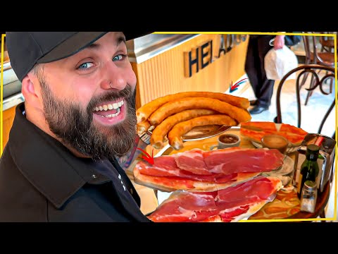 PROVEI O FAMOSO CAFÉ DA MANHÃ TIPICO DA ESPANHA: FICAMOS CHOCADOS