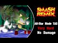 Smash Remix TAS Legendary Super Sonic All Star Mode Very Hard No Damage