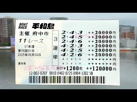 G1平和島で大金を穴に賭けたら大変なことになりました【競艇・ボートレース】