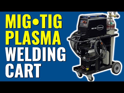 The Most Versatile Cart for a Welder and Plasma Cutter - MIG TIG Plasma Welding Cart - Eastwood