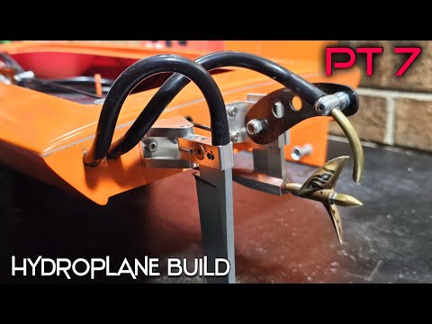 Running Water Cooling & Blast Pickup Deltaforce Vortex 34 Rc Hydroplane Build Pt 7