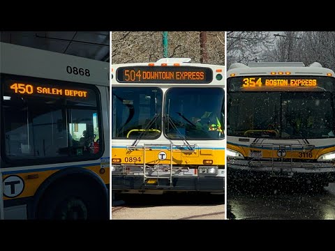 (MBTA) Yoshi’s Ride Series - All Express Bus Routes [ft. @awh.a1ice!] - HD