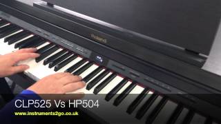 Video thumbnail for Yamaha CLP525 VS Roland HP504 Digital Piano Demo by A&C Hamilton Musical Instruments