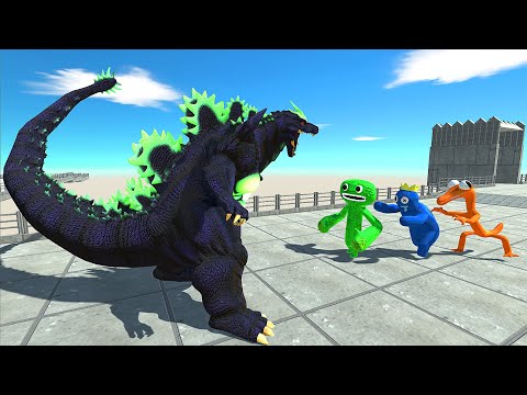 Super Godzilla VS Rainbow Friends VS Garten Of Banban - Animal Revolt Battle SImulator