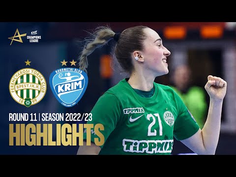 FTC-Rail Cargo Hungaria vs Krim Mercator Ljubljana | Round 11 | EHF Champions League Women 2022/23