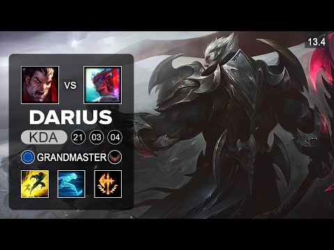Darius vs Yone Top - EUW Grandmaster - Patch 13.4 Season 13