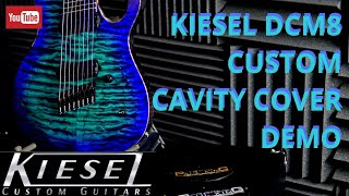 Video thumbnail for Kiesel guitar DCM8 - Custom Cavity Cover - Demo by Paul King Metal