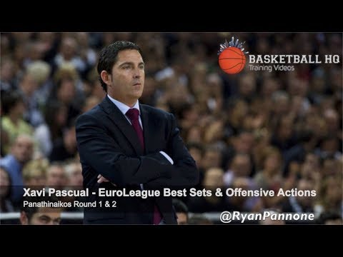18-19 Xavi Pascual Panathinaikos EuroLeague Rounds 1 & 2 Best Sets & Actions