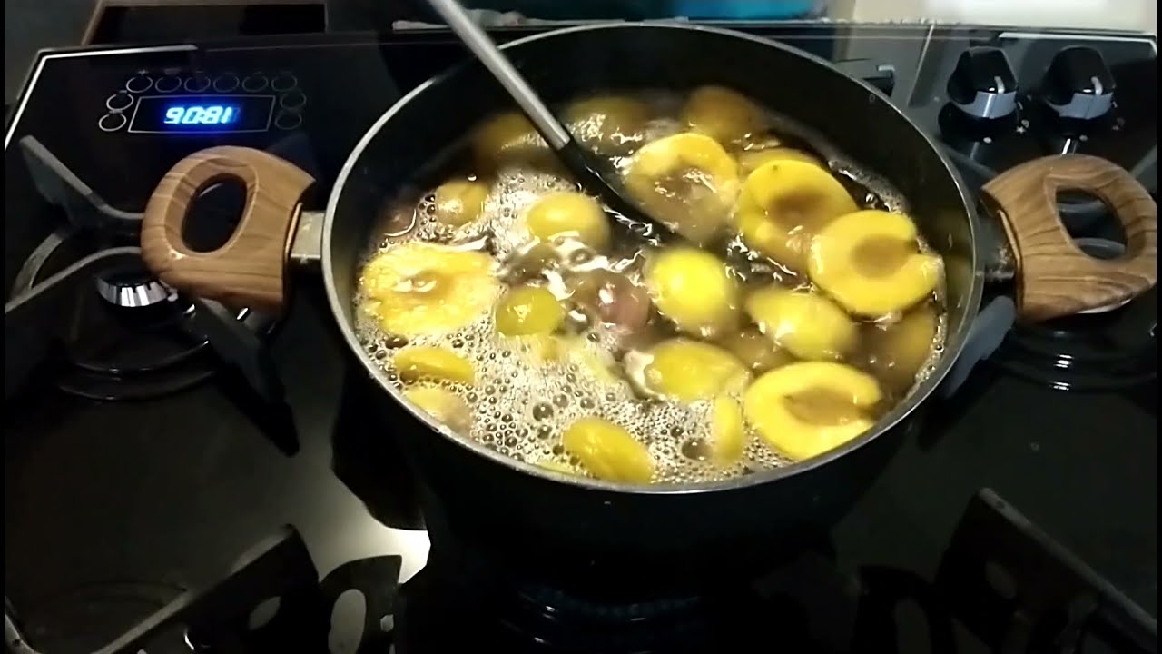 Receita fácil de Compota de pêssego ( Pêssego em calda )