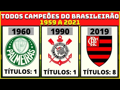 TODOS os CAMPEES DO CAMPEONATO BRASILEIRO 1959 A 2021 | Campees da Srie A do Brasileiro