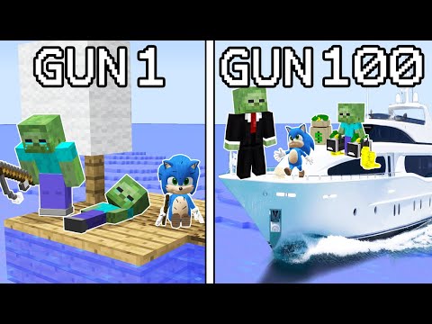 ISSIZ DENİZDE 100 GÜN GEÇİRDİK 🌊 - Minecraft