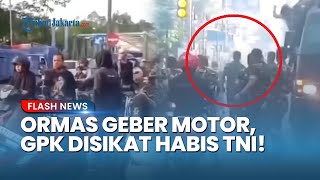 Konvoi Ormas GPK Nekat Geber Motor dan Tendang Mobil TNI di Magelang, Nyaris Saling Adu Jotos!