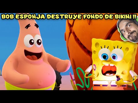 , title : 'BOB ESPONJA DESTRUYE FONDO DE BIKINI !! - Bob Esponja The Cosmic Shake con Pepe el Mago (#1)'