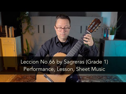 Leccion No.66 by Sagreras and Lesson for Classical Guitar