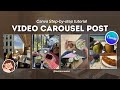 Create A Video Carousel Post In Canva Elegant Simple