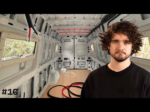 Installing Wiring and Conduits in a Van | Mercedes Sprinter Van Conversion #16