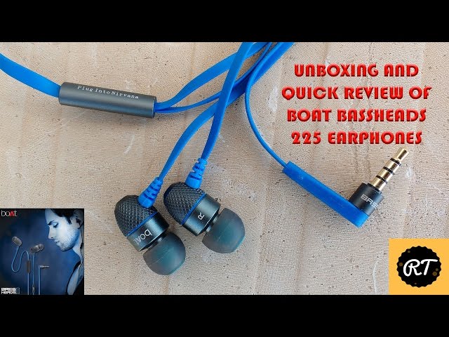 UNBOXING AND QUICK REVIEW OF  BOAT BASSHEADS 225 EARPHONES