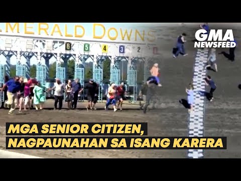 Mga senior citizen, nagpaunahan sa isang karera GMA News Feed