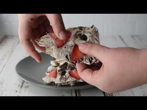 Chocolate and Strawberry Greek Yogurt Bark