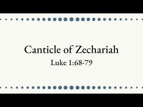 The Canticle of Zechariah (Spoken: Audio and Words on Screen) | The Catholic Lady |