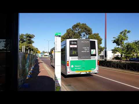 Transperth Mercedes-Benz O405NH (Volgren CR225L) TP1566 Departs Stop 13634