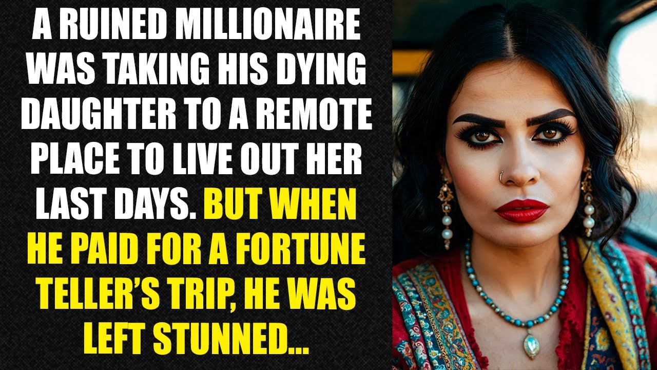 A ruined millionaire was taking his dying daughter to a remote place to live out her last days...