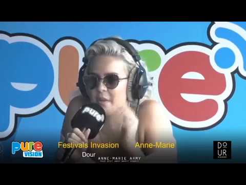 Anne-Marie RTBF Interview at Dour Festival