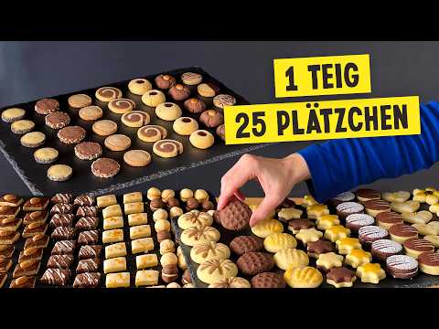 Das ultimative Plätzchenrezept - aus 1 Teig 25 Weihnachtsplätzchen