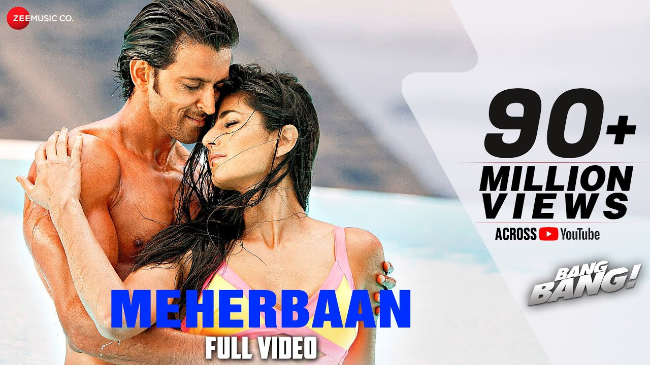 Meherbaan Lyrics  | Bang Bang | Hrithik Roshan & Katrina Kaif | Ash King, Shilpa Rao, Shekhar Ravjiani | Vishal-Shekhar