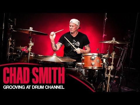 Chad Smith Grooving at Drum Channel! (Groove 3 of 3)
