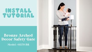 Bronze Arched Decor Safety Gate | Install Tutorial